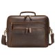 Vintage Crazy Horse Leather Men's Briefcase Laptop Bag