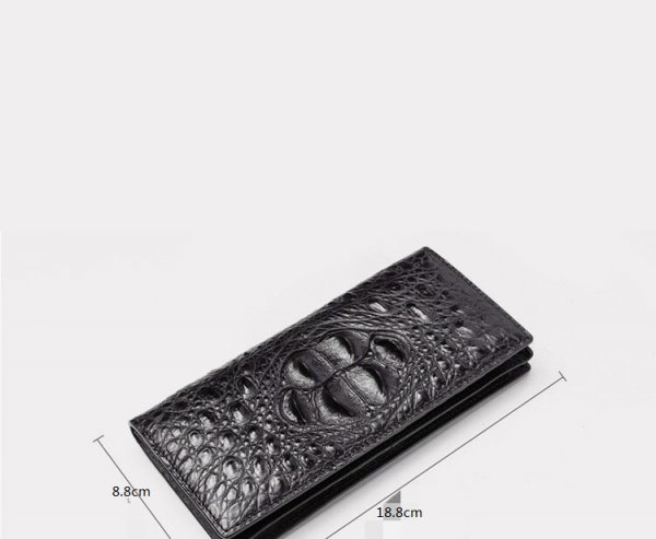 Crocodile Leather Wallet Cowhide Men's Multi Card Long Style